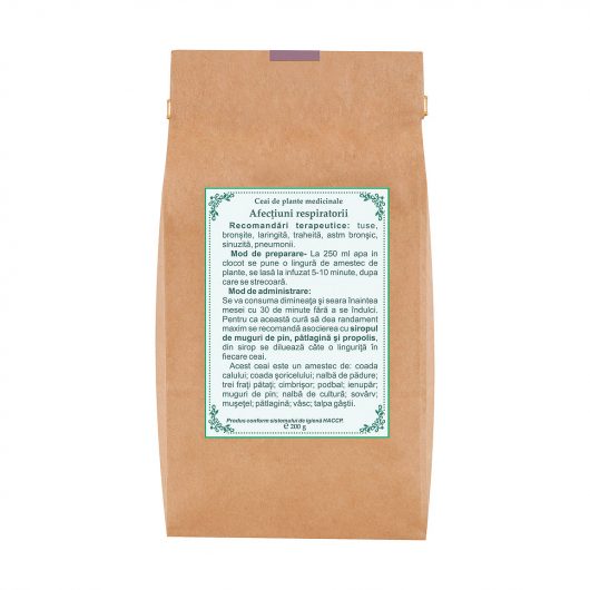 Ceai pentru Afectiuni Respiratorii 200gr Apuseni Plant
