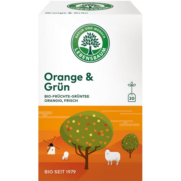 Ceai Verde cu Portocale Bio 30gr Lebensbaum
