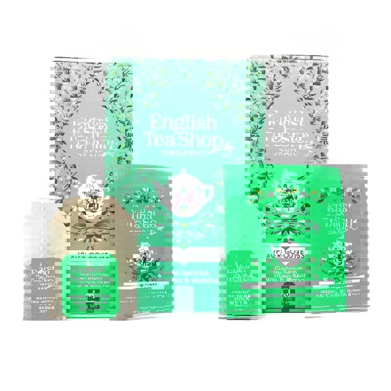 Ceai Verde Sencha cu Ceai Alb si Matcha Bio 20 doze English Tea Shop