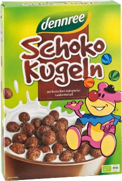 Cereale Bilute cu Ciocolata Bio Dennree 250gr