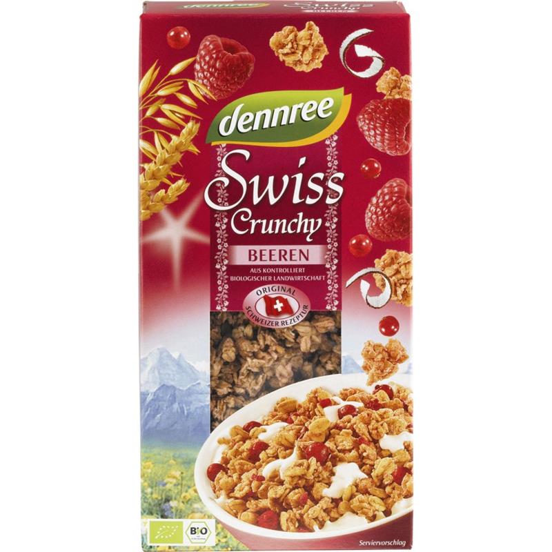 Cereale Crocante cu Fructe de Padure Bio 375 grame Dennree