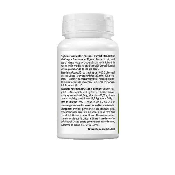 Chaga 500 miligrame 30 capsule Zenyth