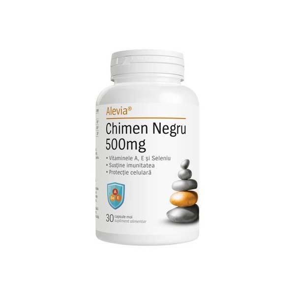 Chimen Negru 500 miligrame 30 capsule moi Alevia
