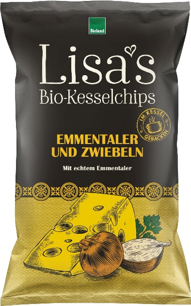Chipsuri de Cartofi cu Branza si Ceapa 110gr Lisa's