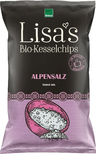 Chipsuri de Cartofi cu Sare Bio 110gr Lisa's