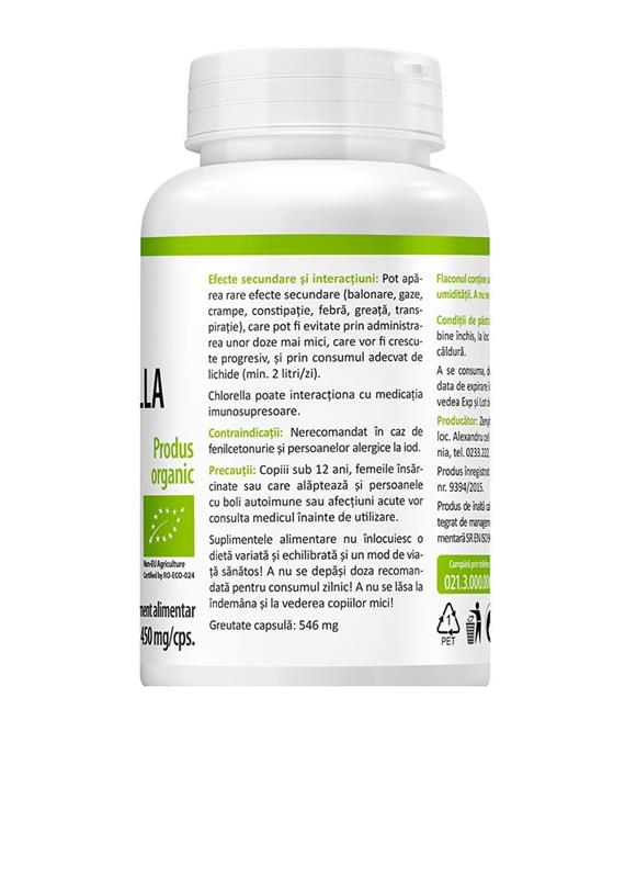 Chlorella 450mg Bio Zenyth 60cps