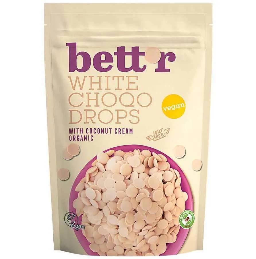 Choco Drops White Ciocolata Alba Eco 200 grame Bett'r