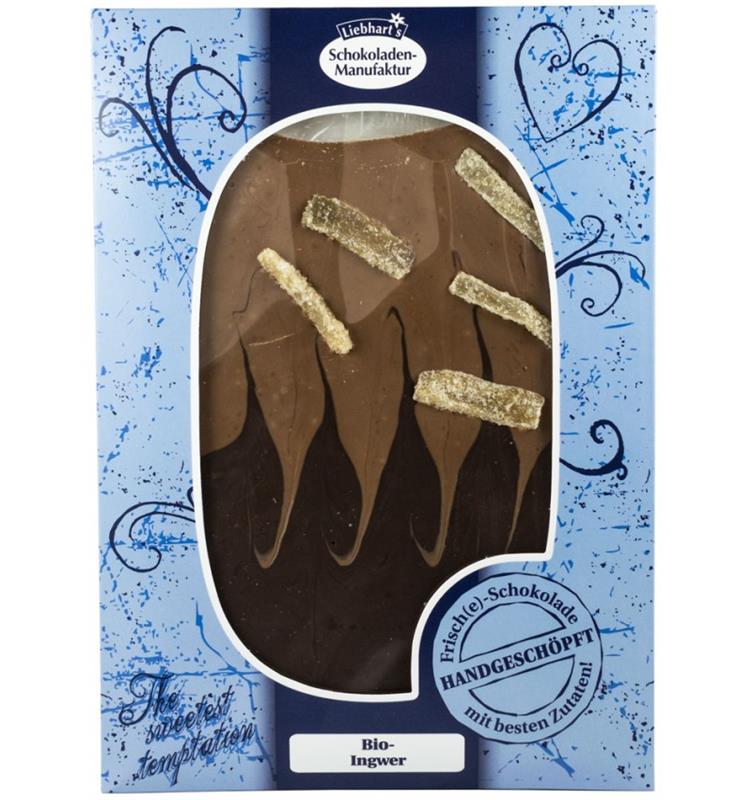 Ciocolata Artizanala cu Ghimbir Bio 150gr Liebhart's