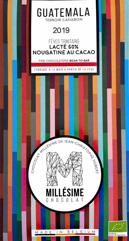 Ciocolata Belgiana Artizanala cu Umplutura de Cacao Guatemala Bio 70 grame Millesime Chocolat