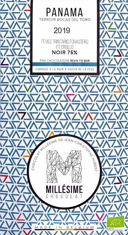 Ciocolata Belgiana Artizanala Neagra 75% Panama Bio 70 grame Millesime Chocolat