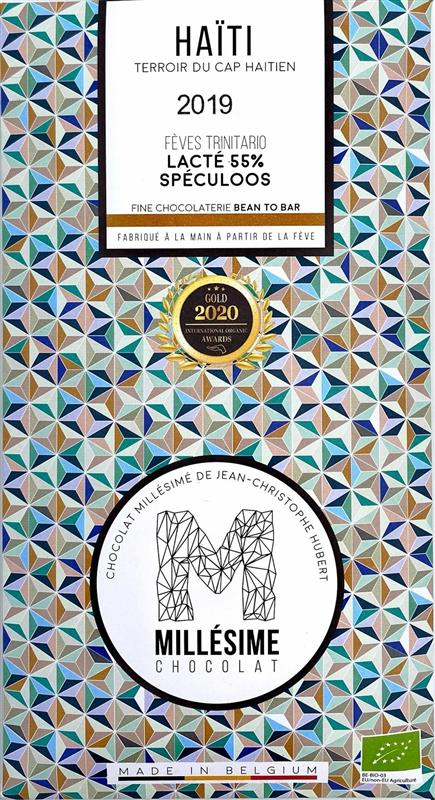 Ciocolata Belgiana Artizanala Speculoos Haiti Bio 70 grame Millesime Chocolat
