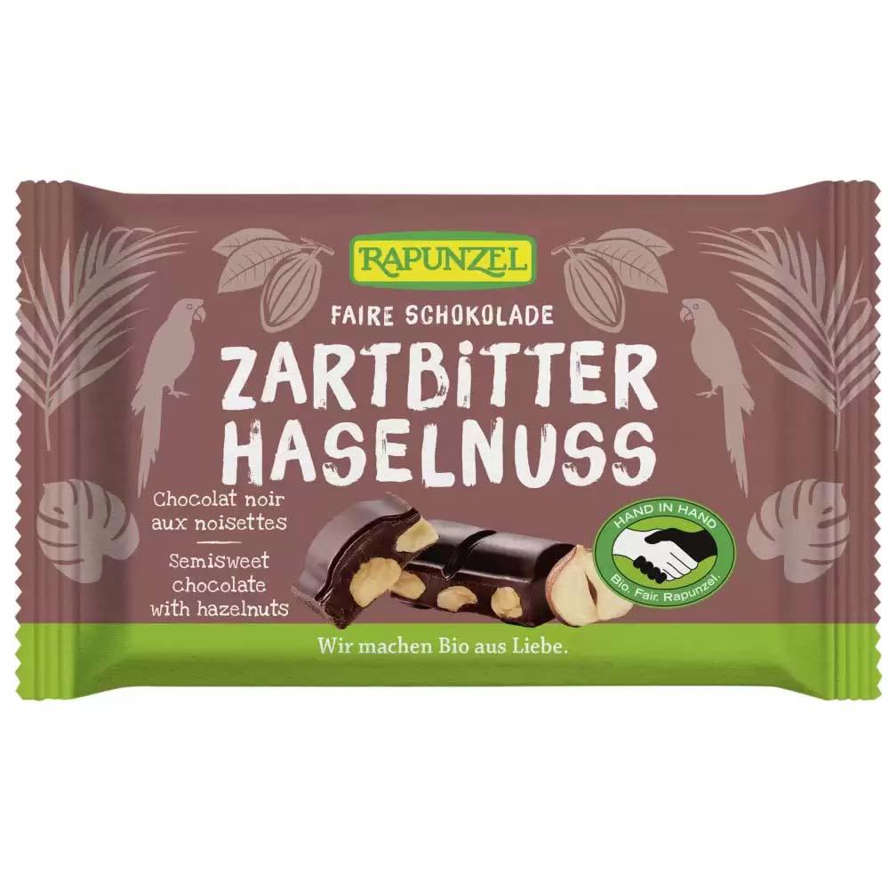 Ciocolata Bio Amaruie 60% Cacao si Alune Rapunzel 100gr