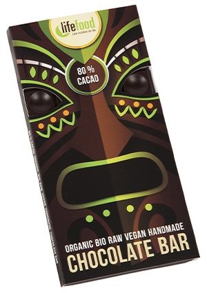 Ciocolata cu 80% Cacao Raw Bio LifeFood 70gr