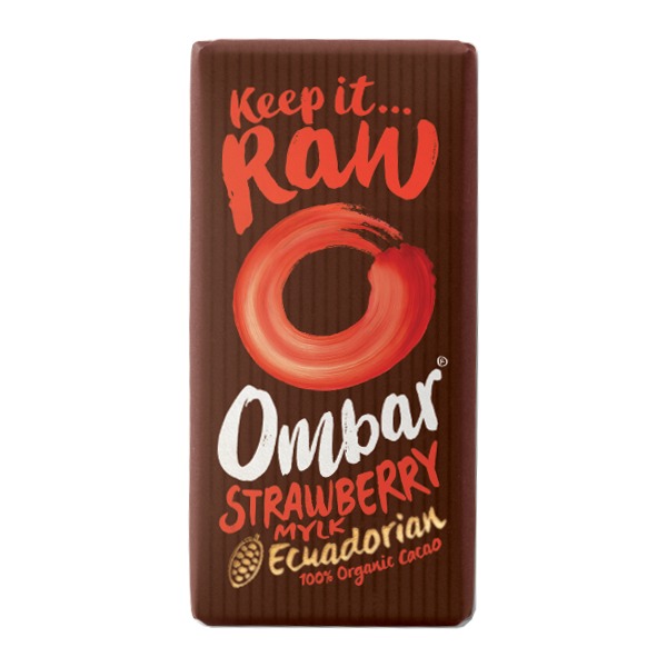 Ciocolata cu Capsuni si Probiotice Eco 35gr Ombar