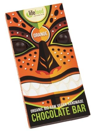 Ciocolata cu Portocale Raw Bio Lifefood 70gr