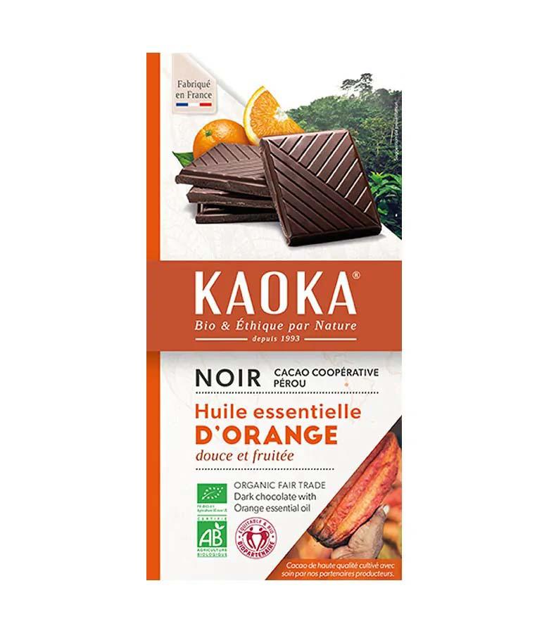 Ciocolata Neagra 55% cu Portocale Bio 100gr Kaoka