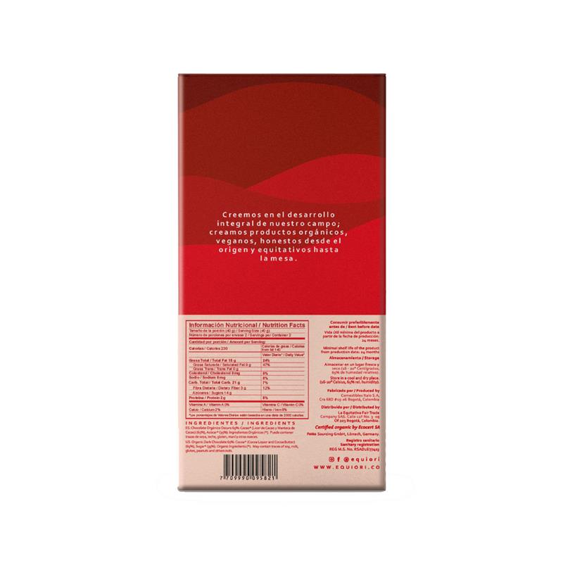 Ciocolata Neagra 65% Cacao Bio 80 grame Equiori