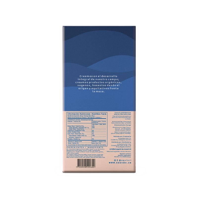 Ciocolata Neagra 80% Cacao Bio 80 grame Equiori