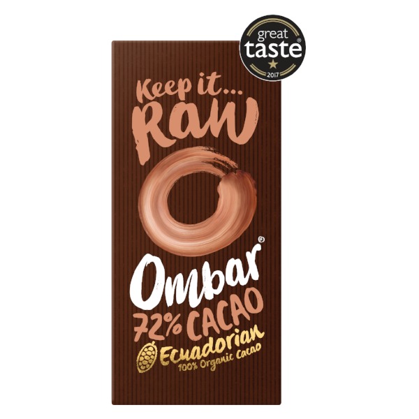 Ciocolata Neagra cu Probiotice si Cacao 72% Eco 70gr Ombar