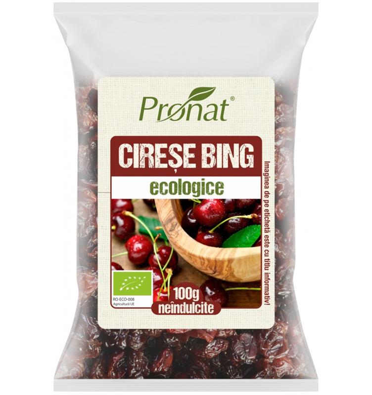 Cirese Bing Neindulcite Bio 100 grame Pronat