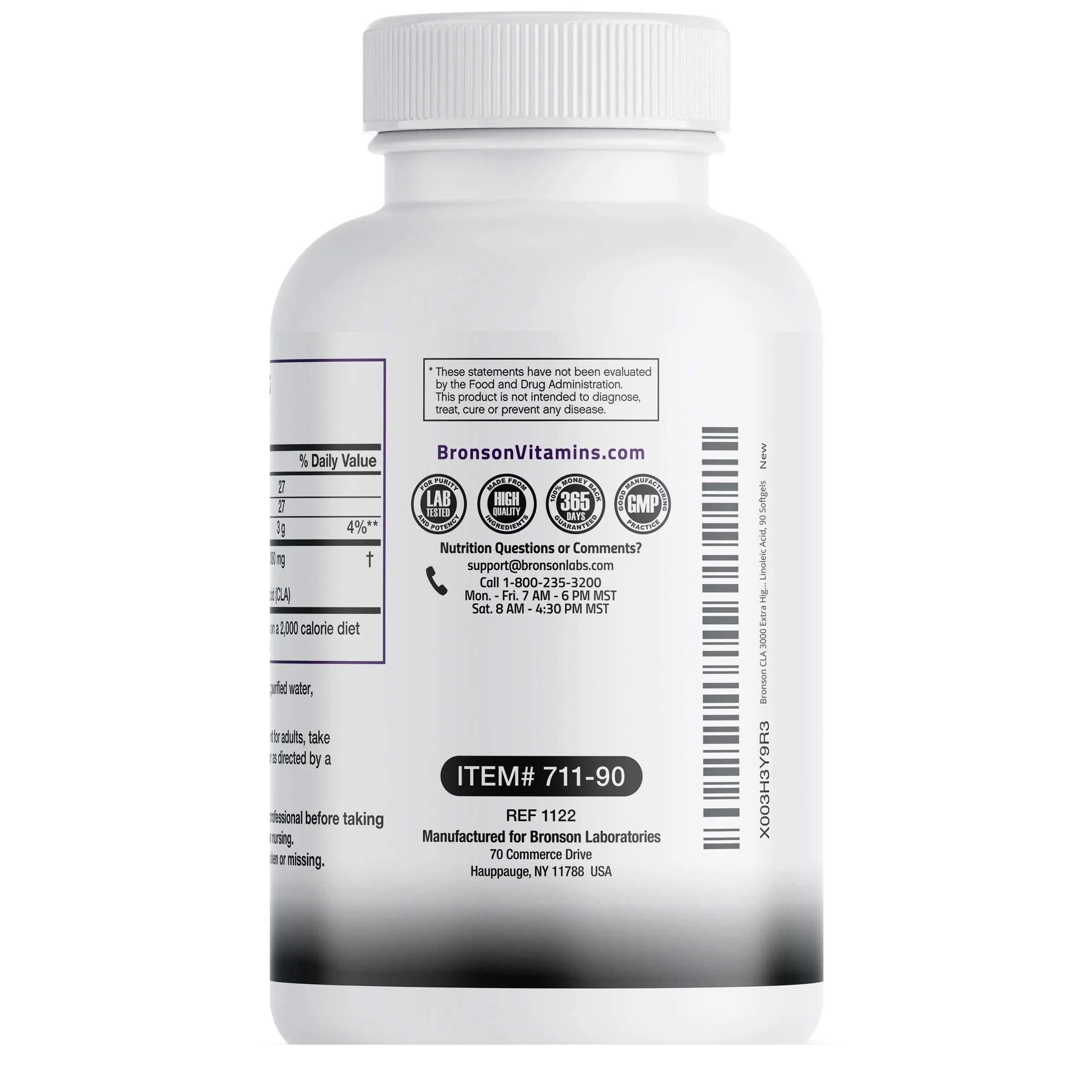 CLA 3000 Acid Linoleic Conjugat 90 capsule Bronson Laboratories
