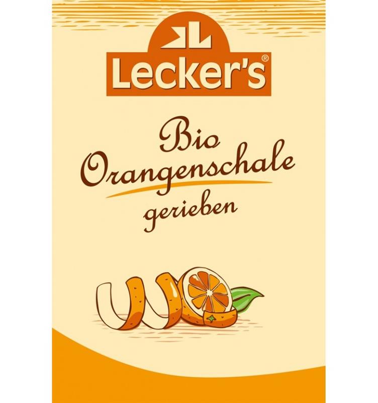 Coaja de Portocala Macinata Bio 15 grame Lecker`s