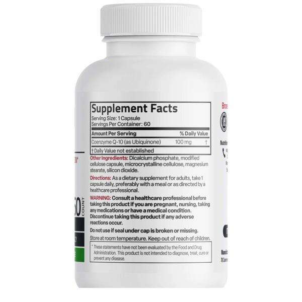 Coenzima Q10 100 miligrame 60 capsule Bronson Laboratories