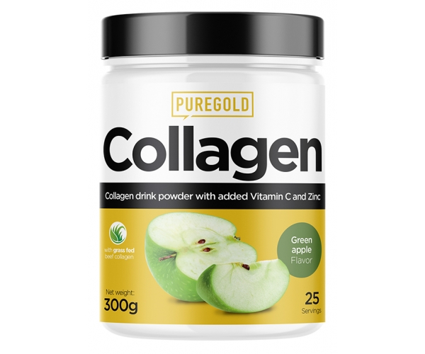 Colagen din Vita Collagen Green Apple 300 grame Pure Gold Protein