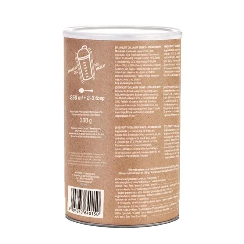 Colagen Fruity Shake Capsuni 300 grame Diet Food