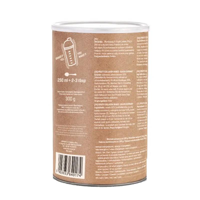 Colagen Fruity Shake Coacaze Negre 300 grame Diet Food