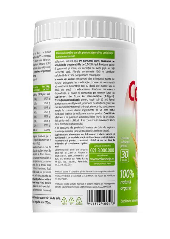 Colon Help Pulbere Bio Zenyth 480gr