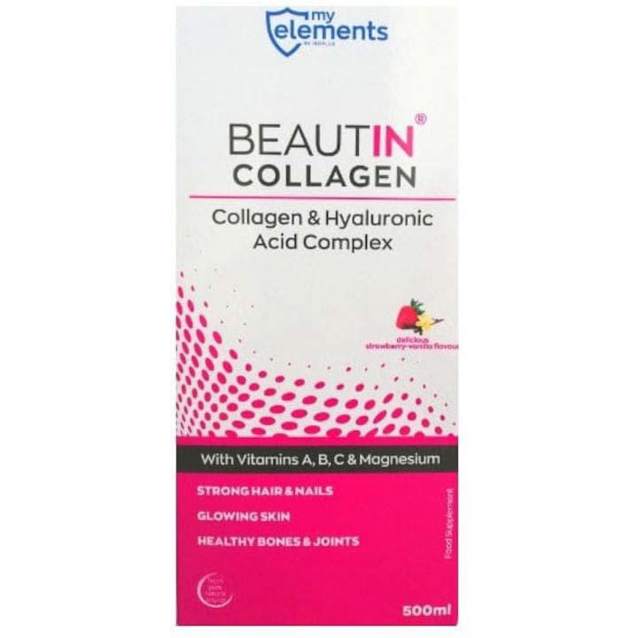 Complex de Collagen cu Capsuni si Vanilie si Magneziu Beautin Myelements 500ml