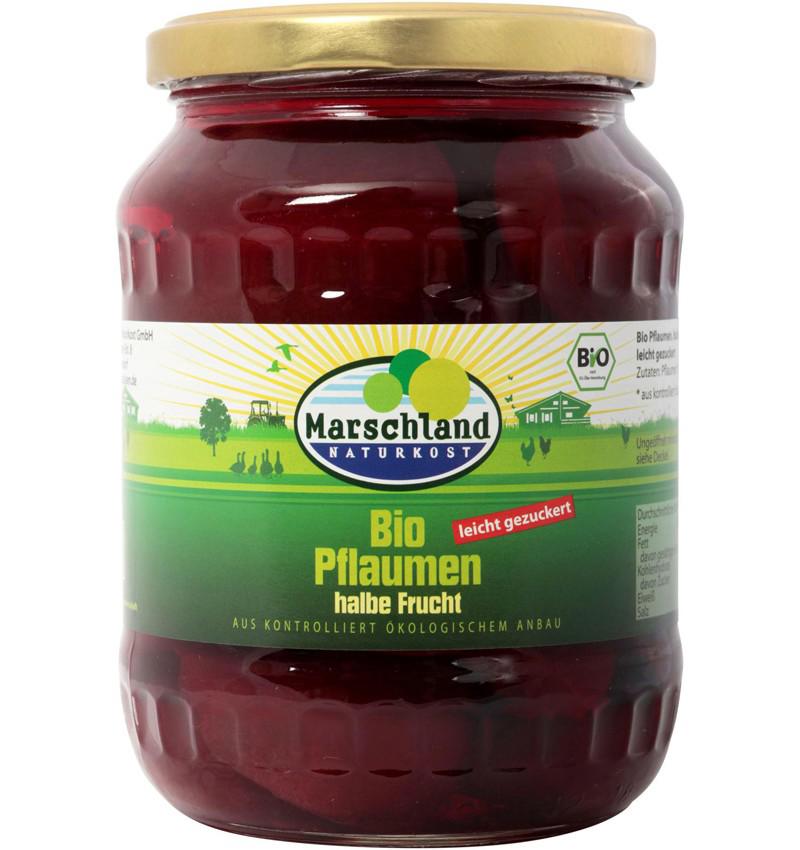 Compot de Prune Jumatati Bio 680 grame / 375 grame Marschland Naturkost
