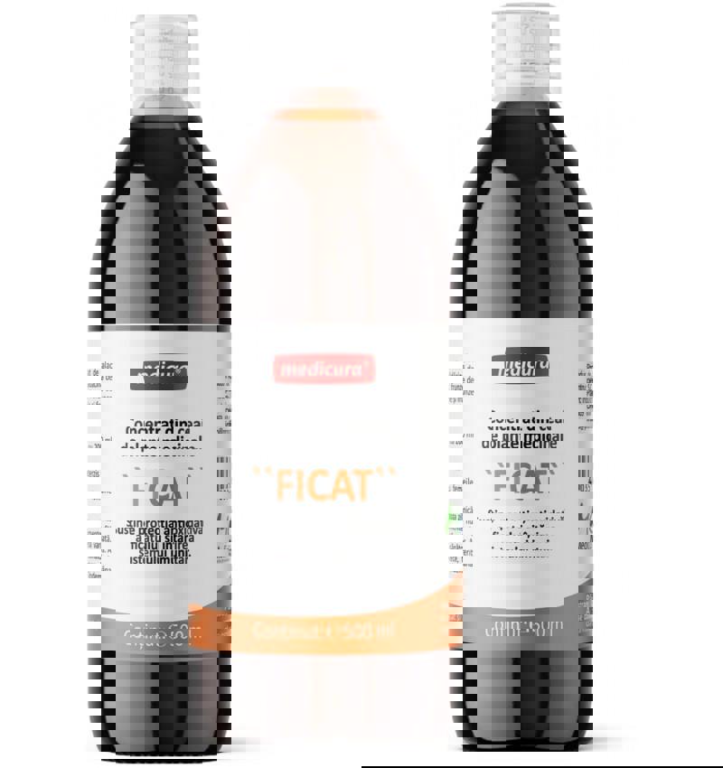 Concentrat din Plante Medicinale pentru Ficat 500ml Medicura