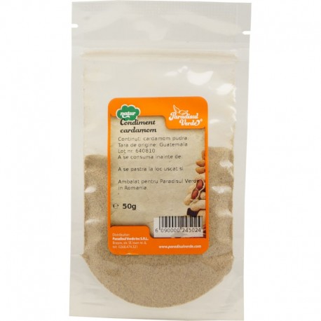 Condiment Cardamom Pulbere 50 grame Paradisul Verde