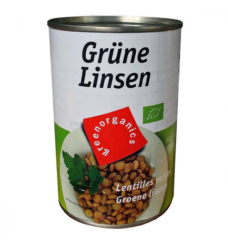 Conserva Bio de Linte Verde Green Organics 400g/240g