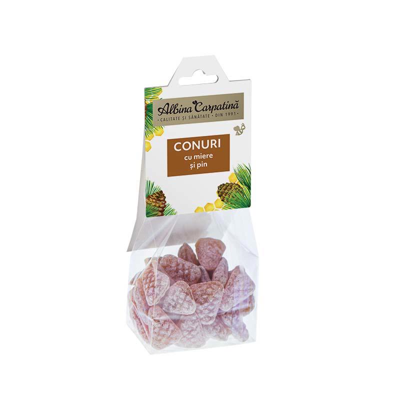 Conuri cu Miere si Pin Apicola 100gr