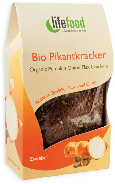 Crackers cu Dovleac si Ceapa Raw Bio Lifefood 90gr