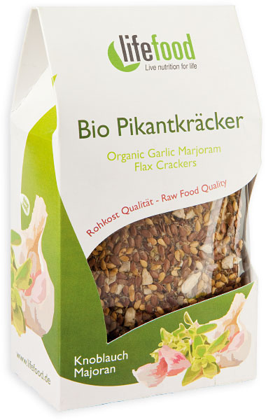 Crackers cu Usturoi si Maghiran Raw Bio Lifefood 90gr