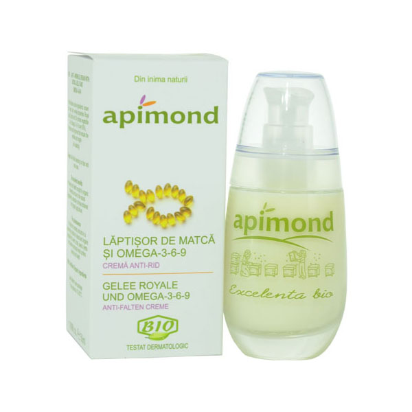 Crema Anti-Rid cu Laptisor Matca si Omega 3 Eco Apimond 50ml