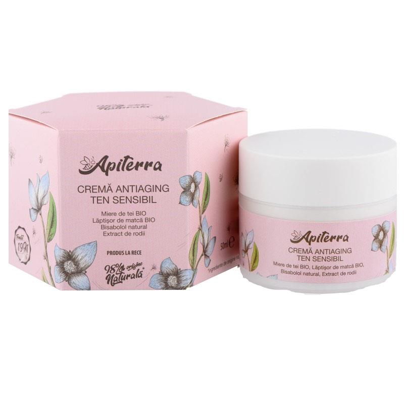 Crema Antiaging Ten Sensibil Apiterra 50 mililitri Apicola Pastoral Georgescu
