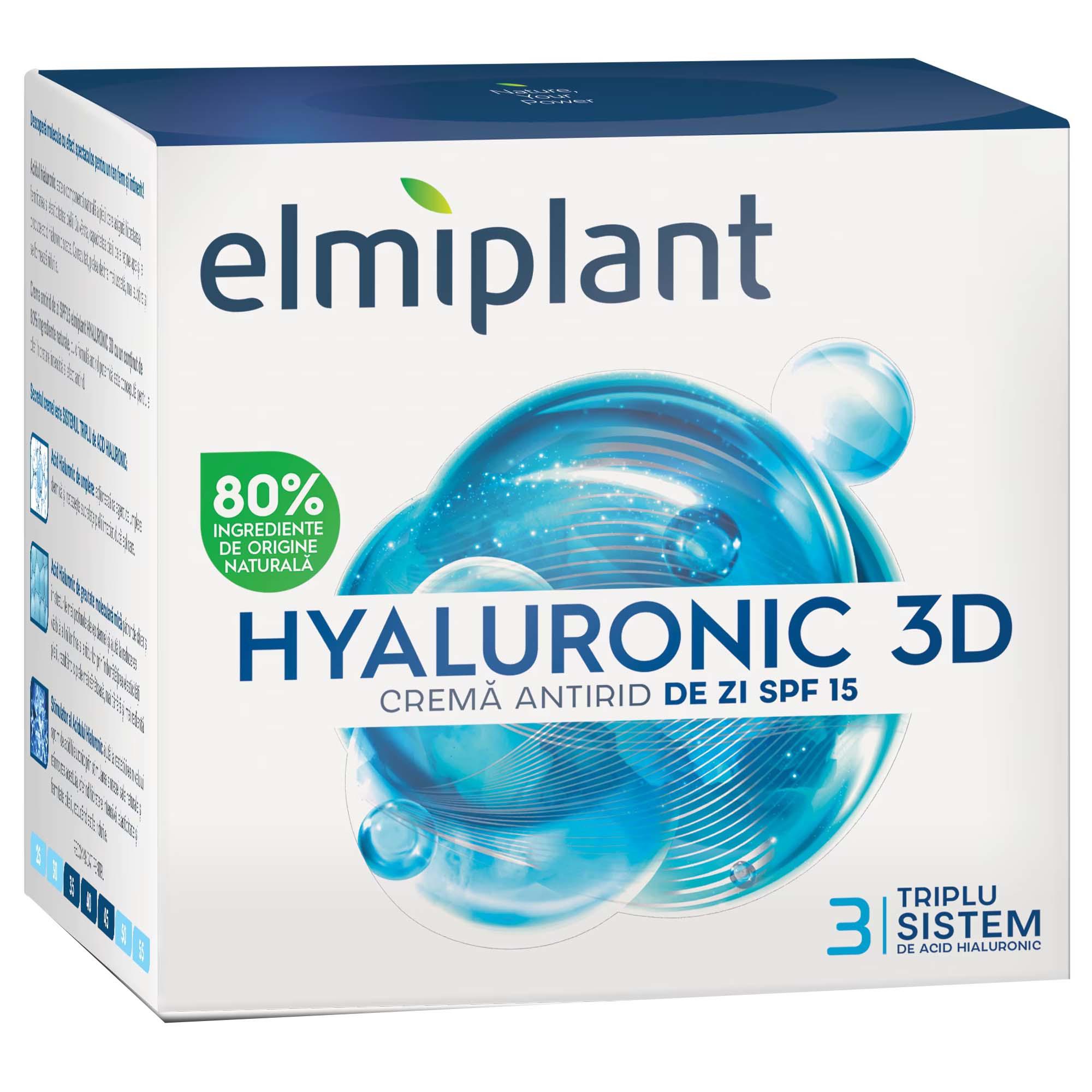 Crema Antirid de Zi Hyaluronic 50 mililitri Elmiplant