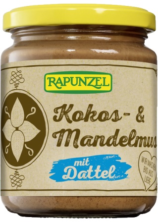 Crema cu Cocos, Migdale si Curmale Bio 250gr Rapunzel
