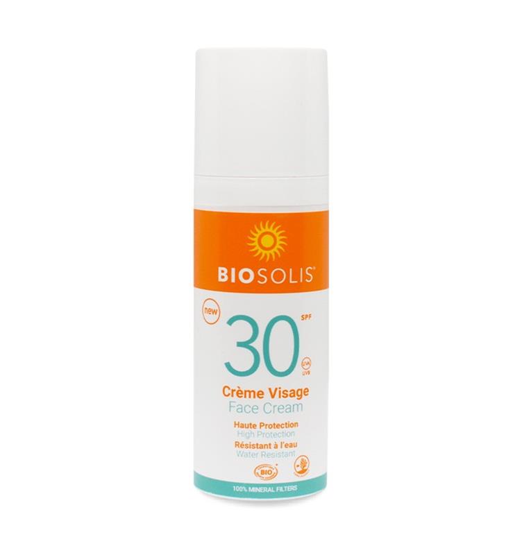 Crema de Fata cu Protectie Solara SPF 30 Bio 50 mililitri BioSolis