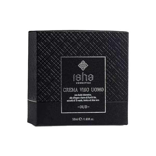 Crema de Fata pentru Barbati cu Acid Hialuronic si Ulei de Argan 50 mililitri Isha