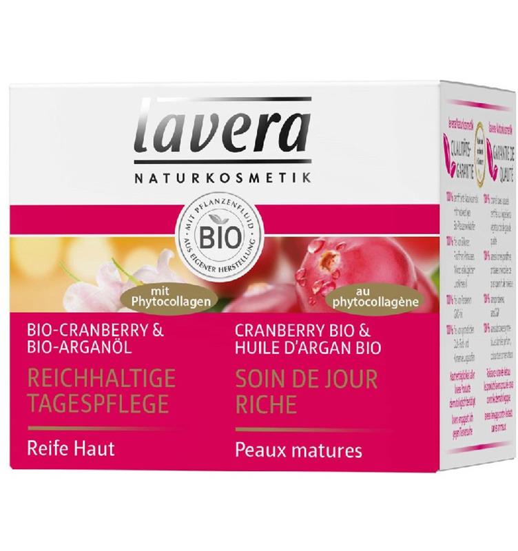 Crema de Ingrijire pentru Zi cu Merisor si Ulei Argan Bio Lavera 50ml