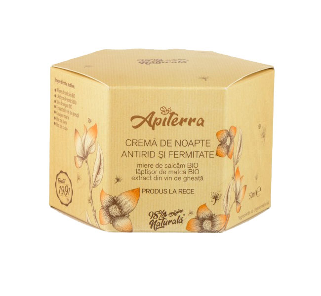 Crema de Noapte Antirid si Fermitate Apiterra 50ml Apicola Pastoral Georgescu