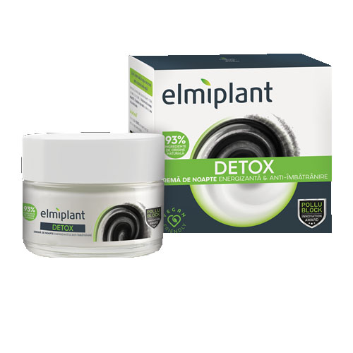 Crema de Noapte Energizanta si Anti-Imbatranire Detox 50 mililitri Elmiplant