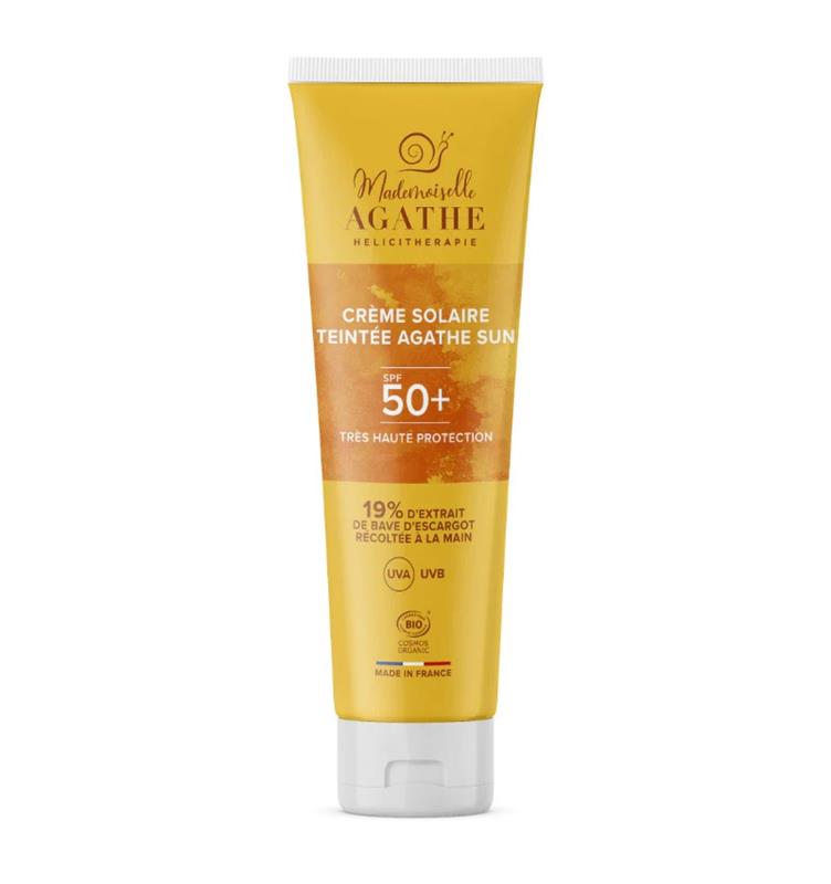 Crema de Protectie Solara SPF 50+ Usor Colorata 50 mililitri Mademoiselle Agathe