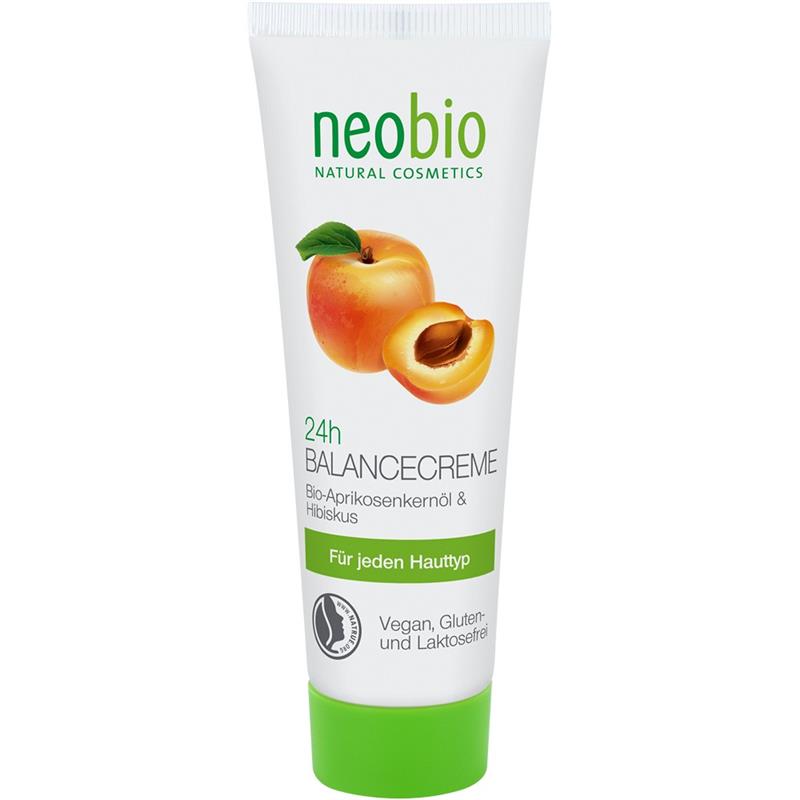 Crema Echilibrare 24H cu Ulei din Samburi de Caise Bio 50ml Neobio
